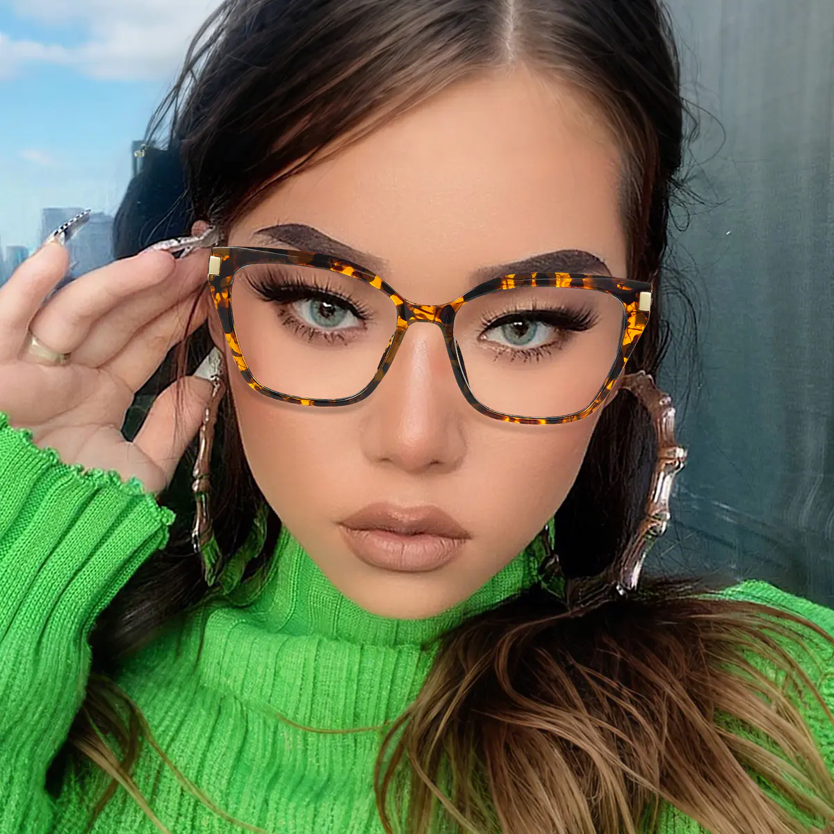 Cat-eye Pale Pink Eyeglasses