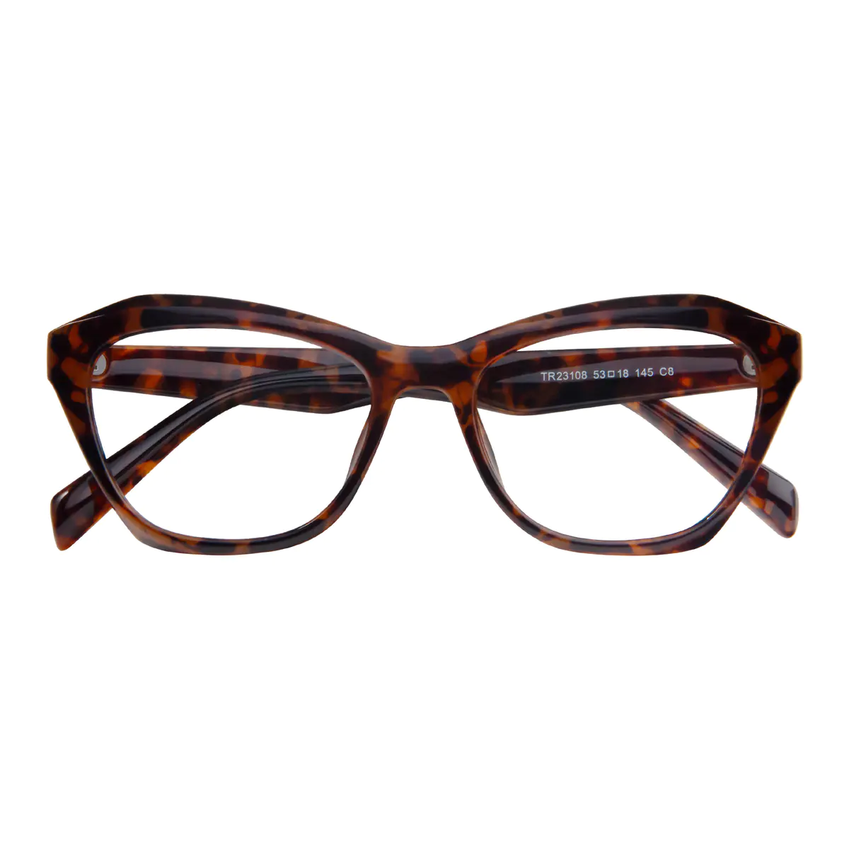 Cat-eye Transparent Amber Eyeglasses