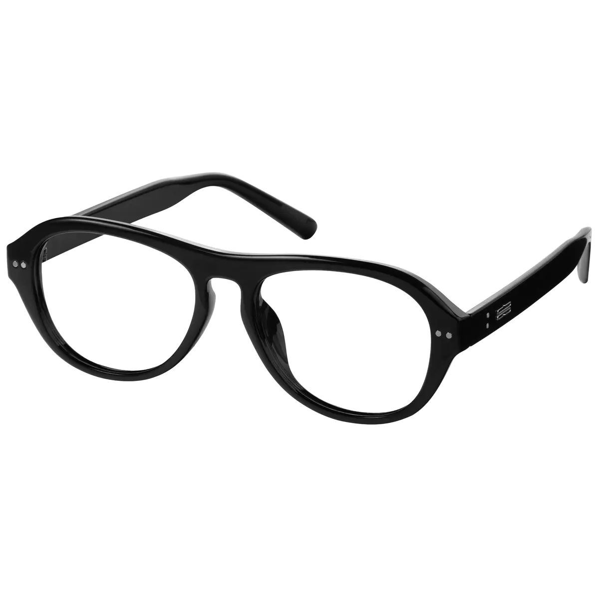 Aviator Black Eyeglasses
