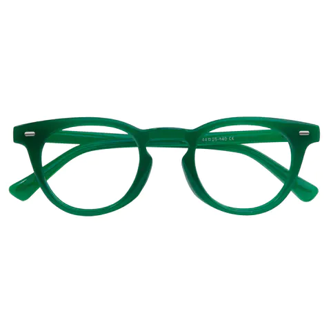 Round Green Eyeglasses