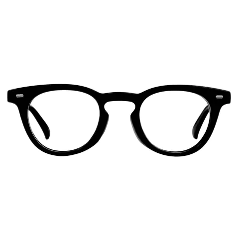 Round Black Eyeglasses