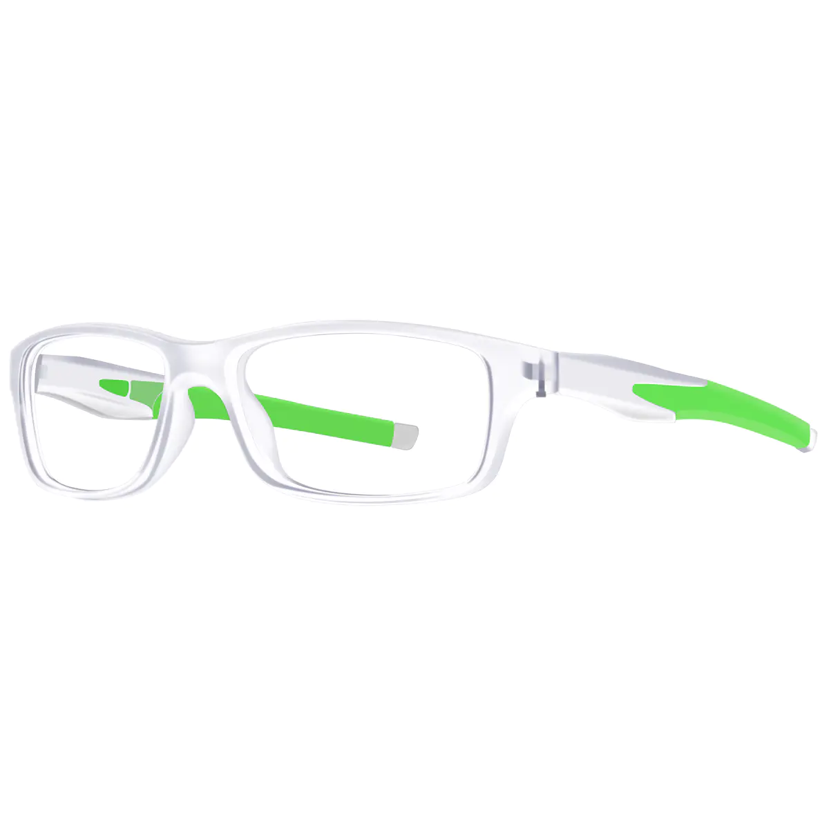 Rectangle Green Eyeglasses