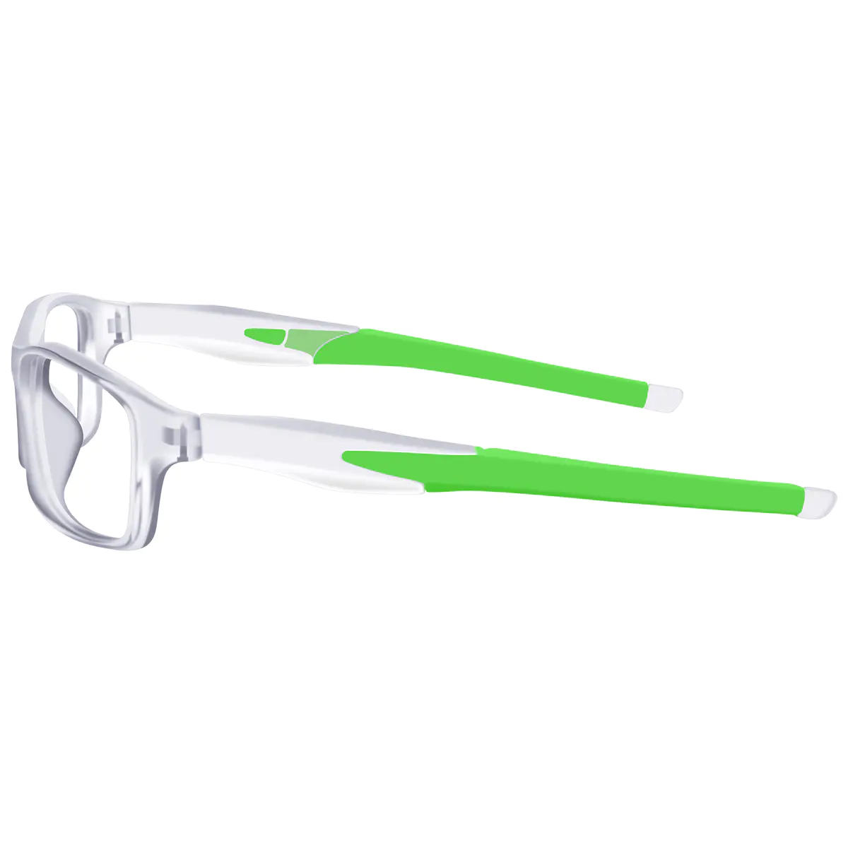 Rectangle Green Eyeglasses