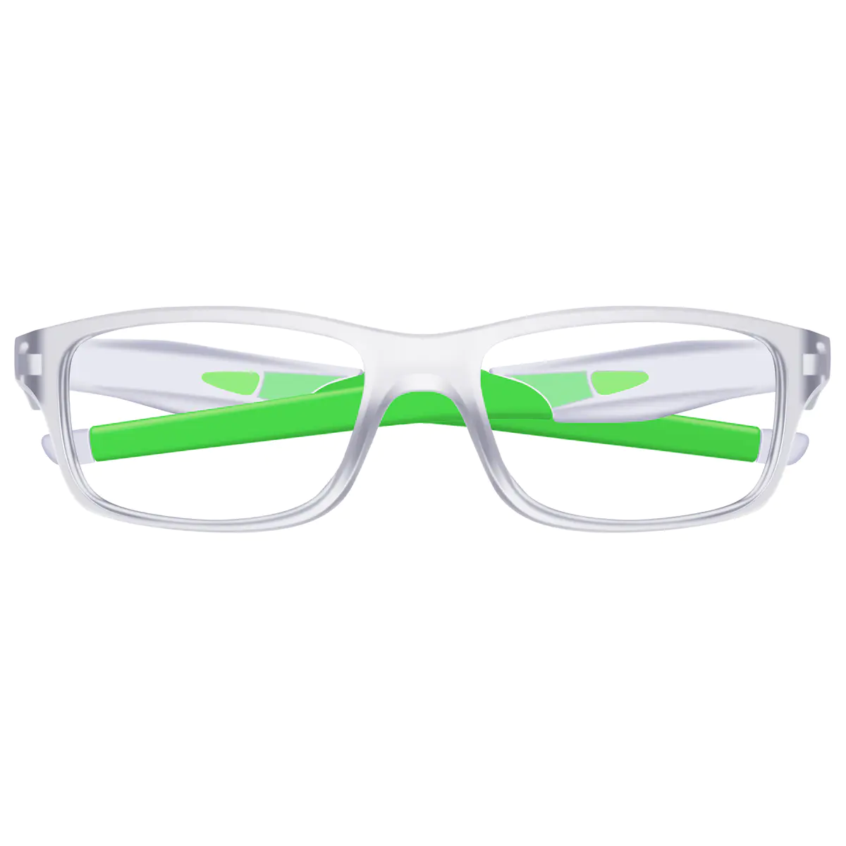 Rectangle Green Eyeglasses