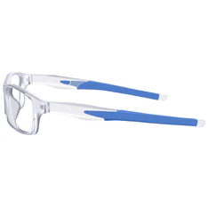 Rectangle Blue Eyeglasses