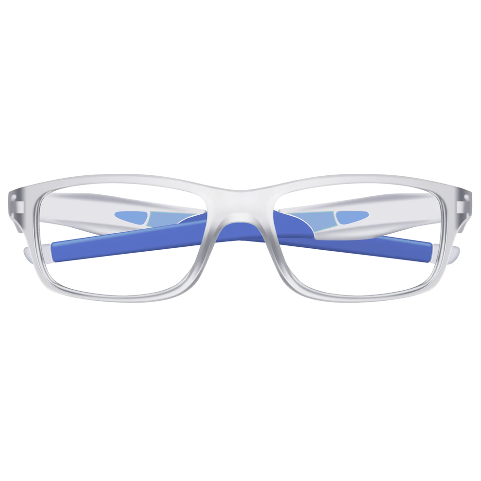 Rectangle Blue Eyeglasses