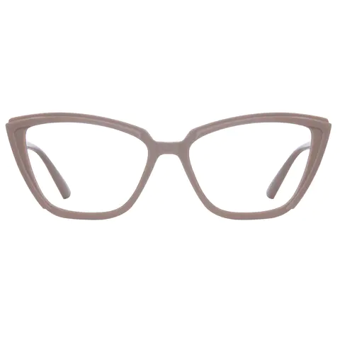 Cat-eye Light Brown Eyeglasses