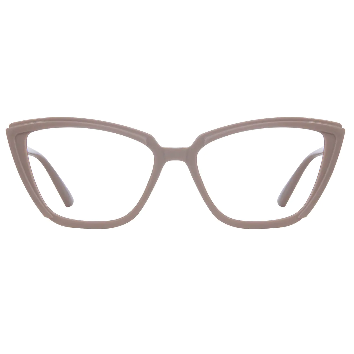 Cat-eye Light Brown Eyeglasses