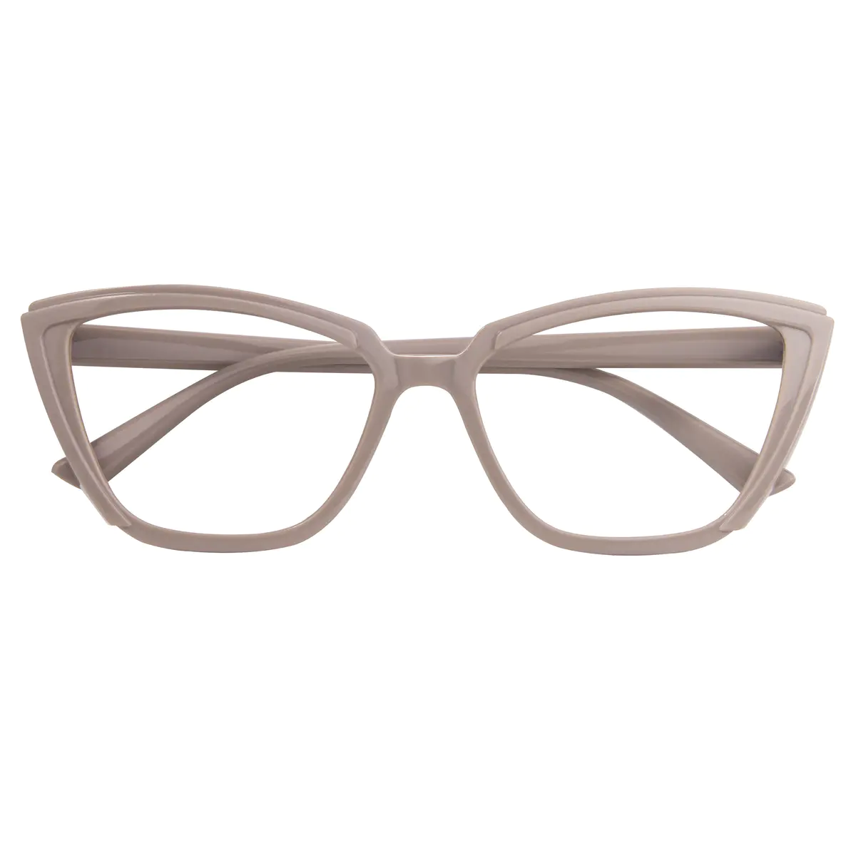 Cat-eye Light Brown Eyeglasses