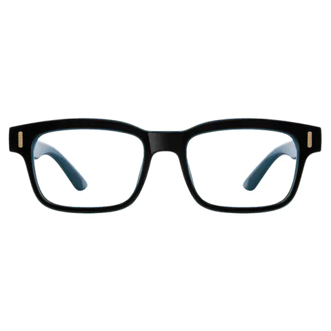 Rectangle Blue Eyeglasses