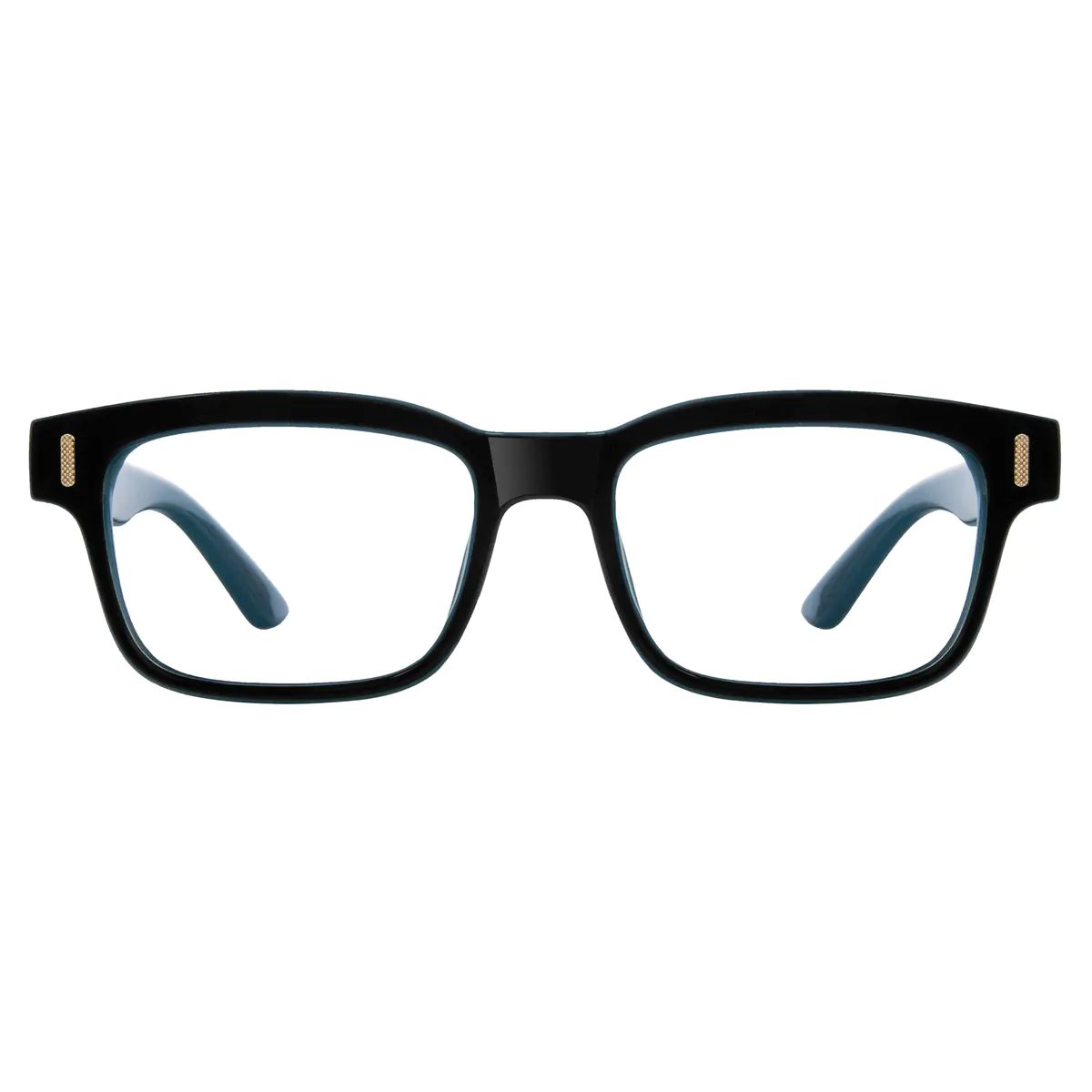 Rectangle Blue Eyeglasses