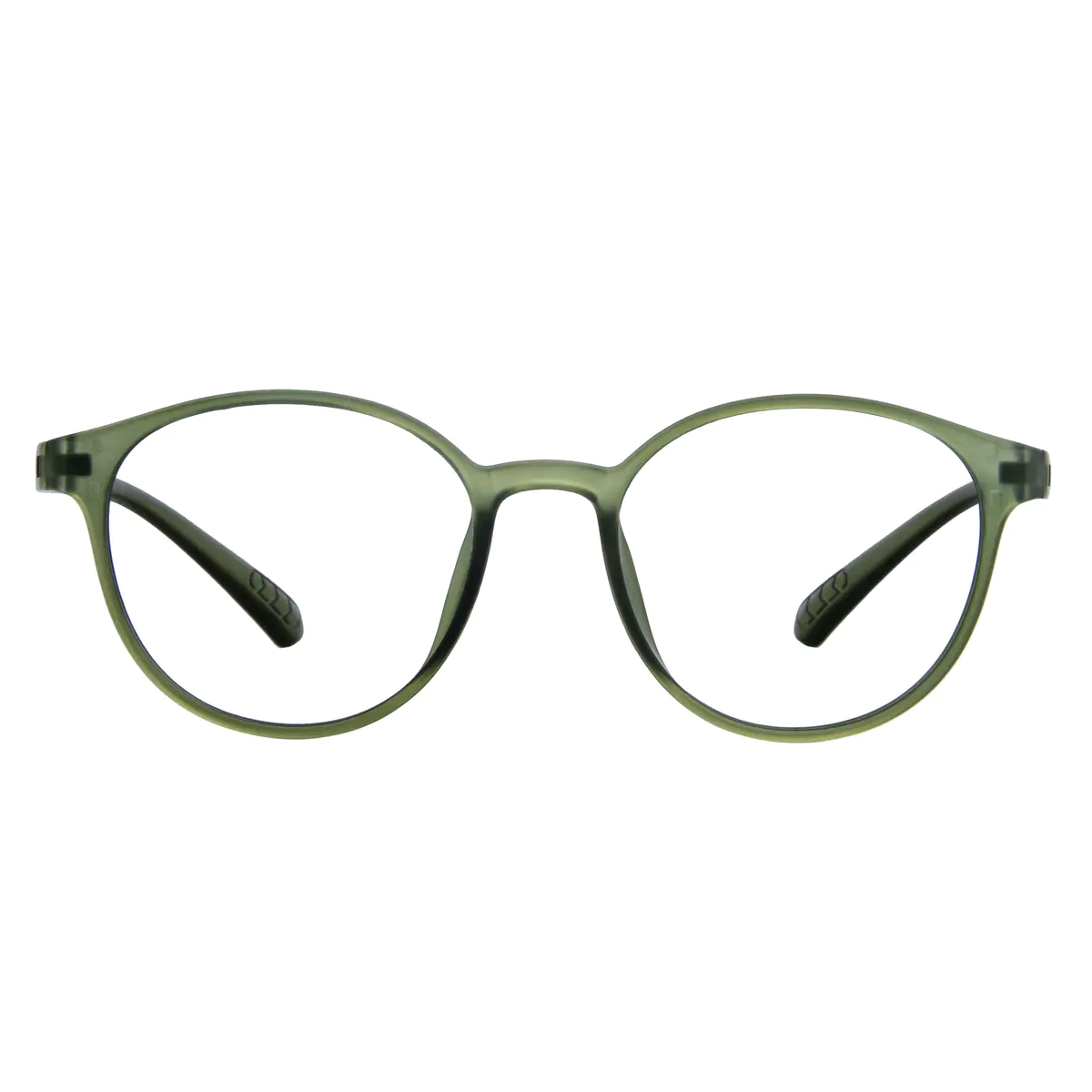 Round Light green Eyeglasses