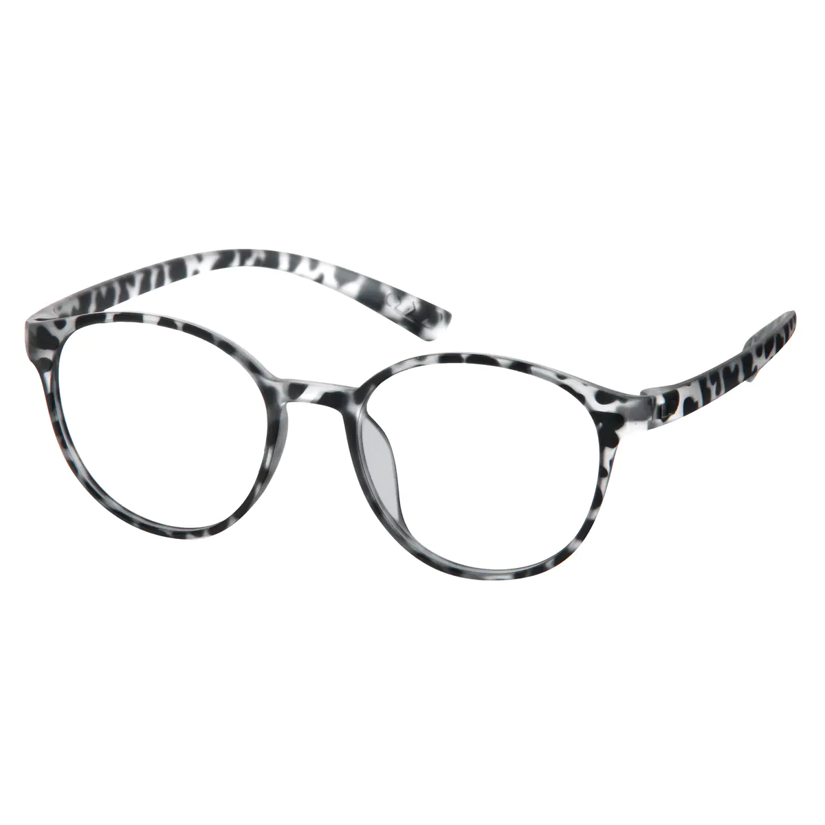 Round Ivory Tortoiseshell Eyeglasses