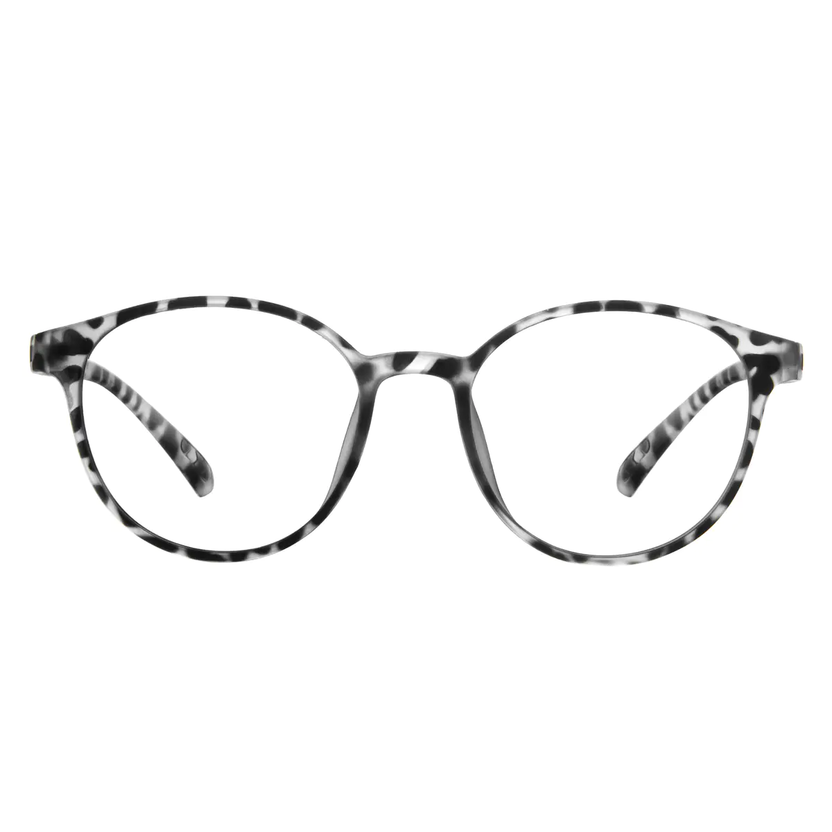 Round Ivory Tortoiseshell Eyeglasses