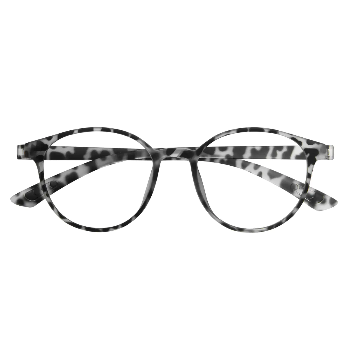 Round Ivory Tortoiseshell Eyeglasses