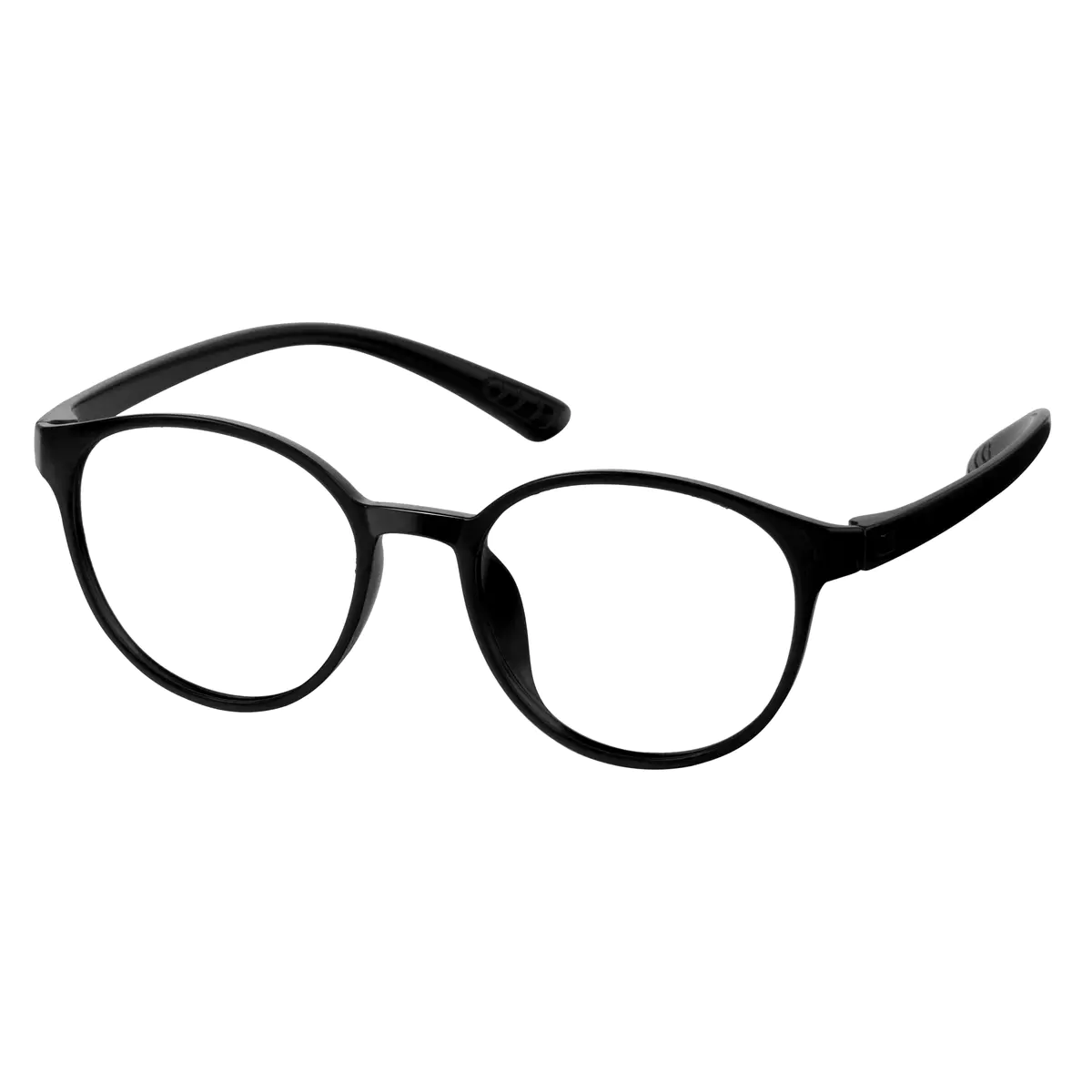 Round Black Eyeglasses