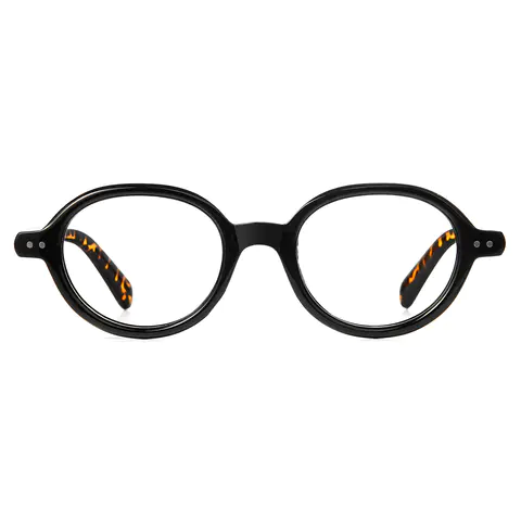 Round Black Eyeglasses