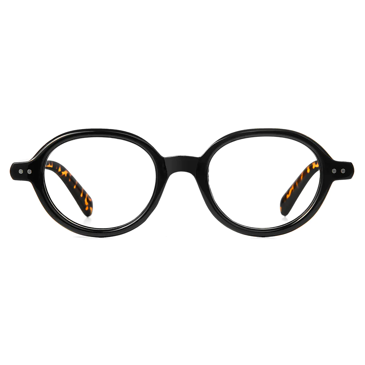 Round Black Eyeglasses