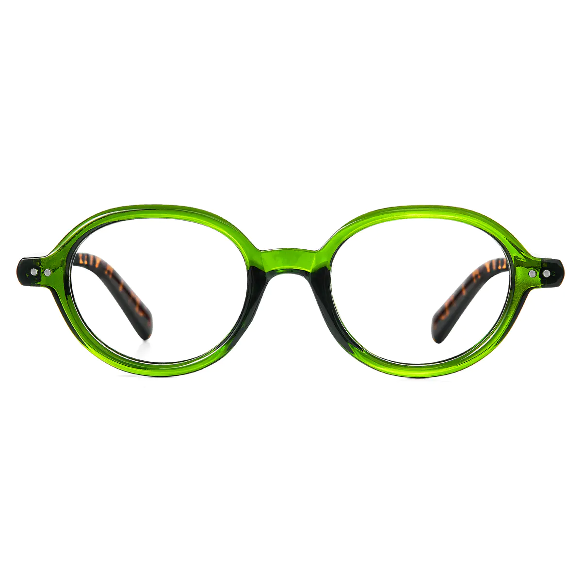 Round Green Eyeglasses