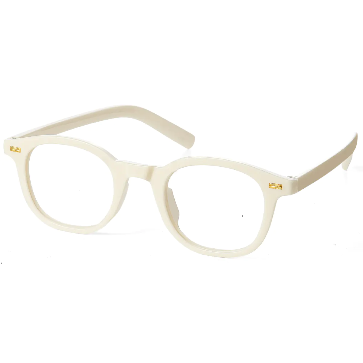 Square White Eyeglasses