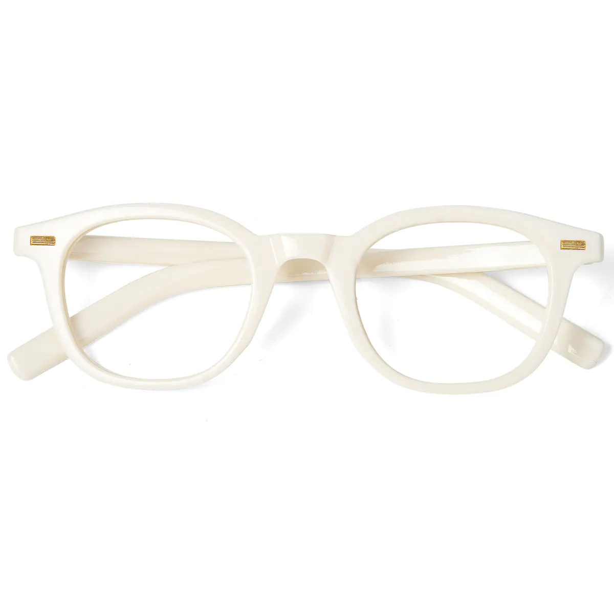 Square White Eyeglasses