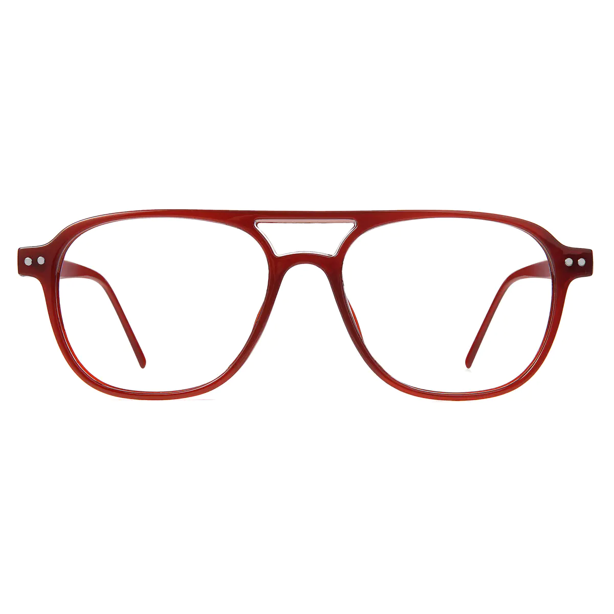 Aviator Red Eyeglasses