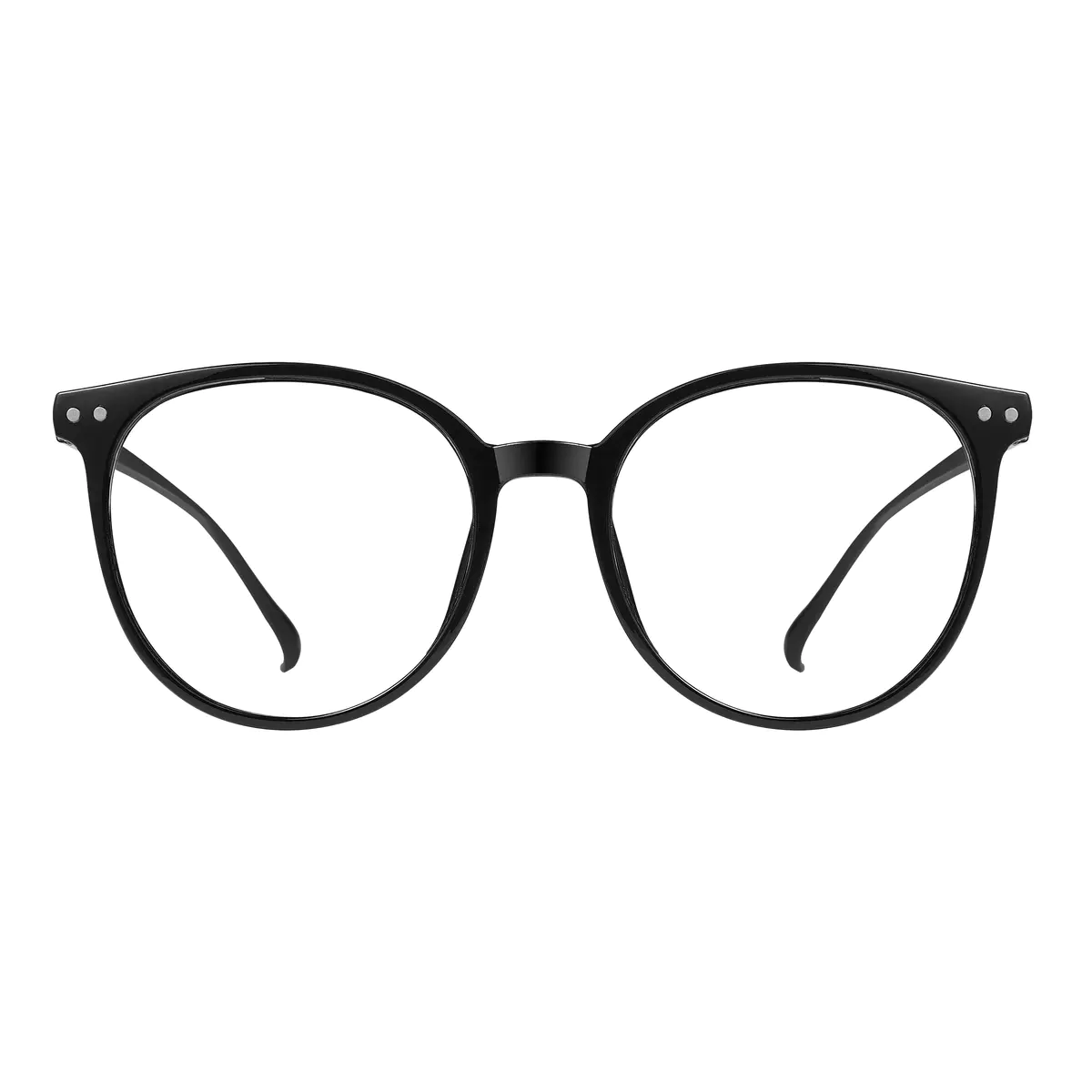 Round Black Eyeglasses
