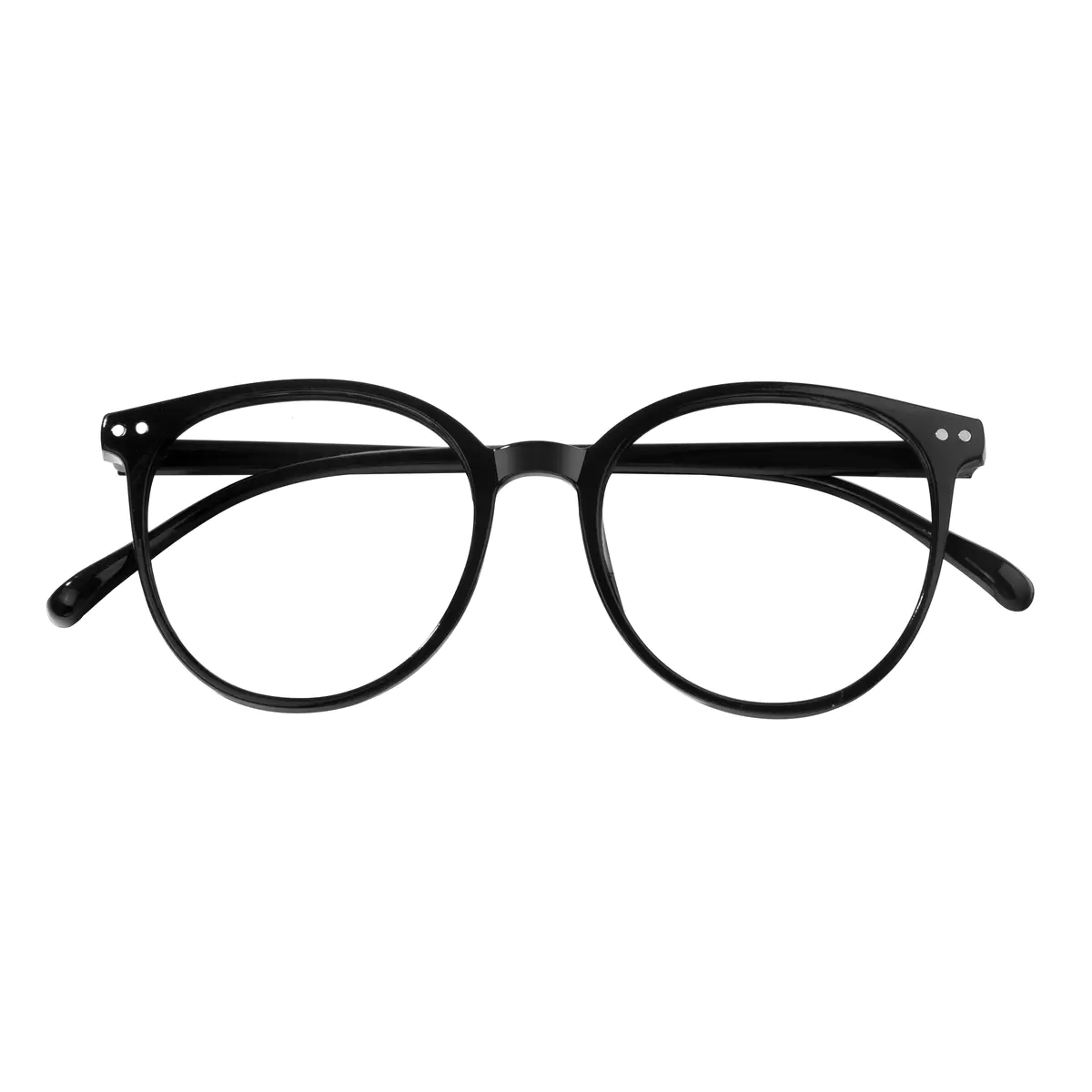 Round Black Eyeglasses