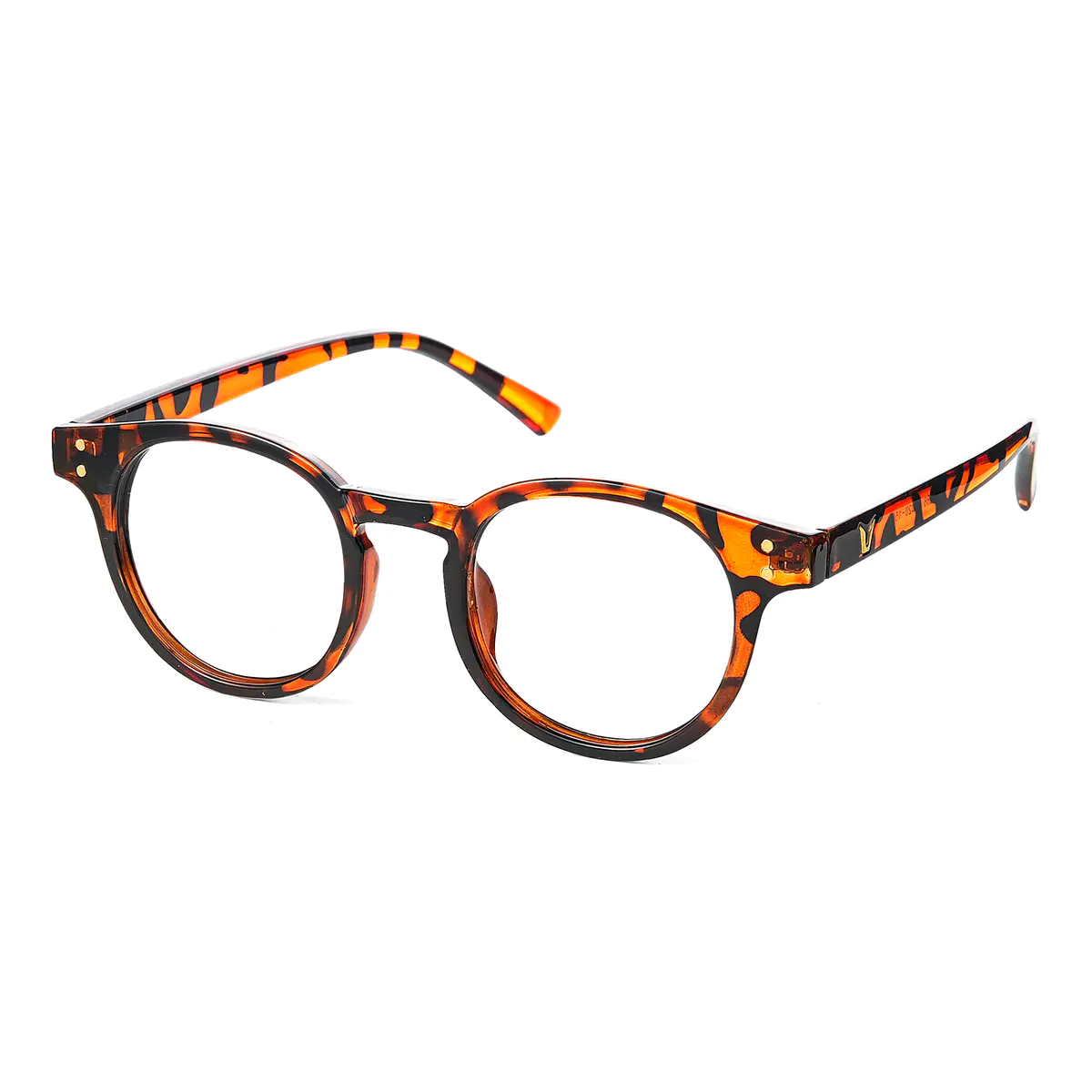 Round Tortoiseshell Eyeglasses