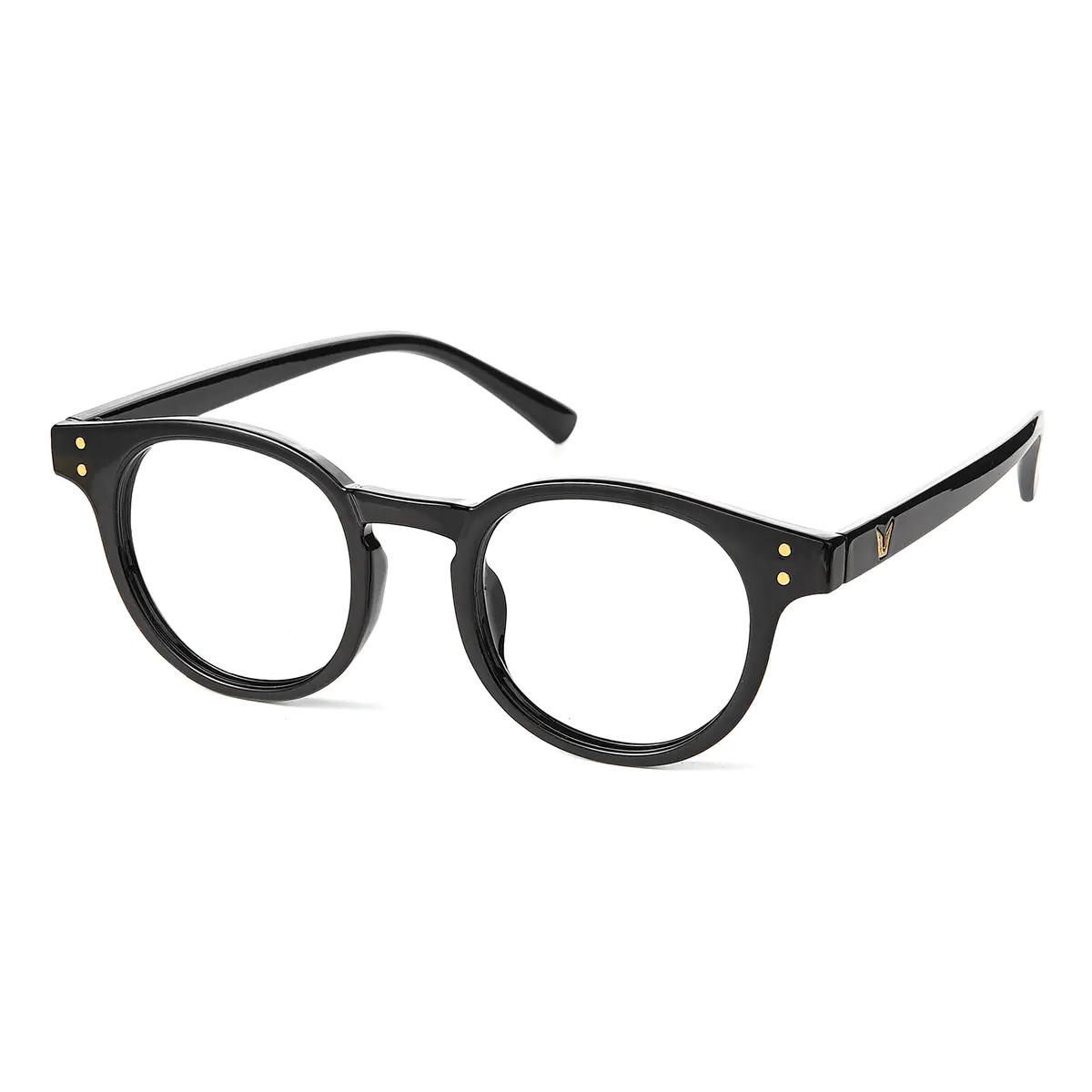 Round Black Eyeglasses