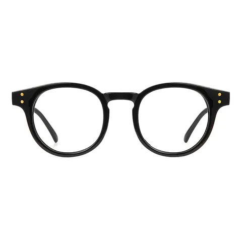 Round Black Eyeglasses
