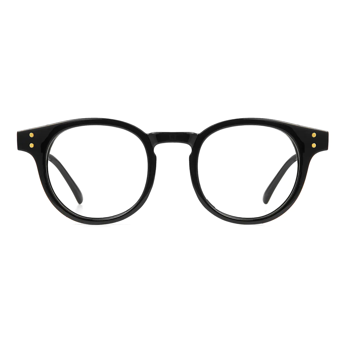 Round Black Eyeglasses