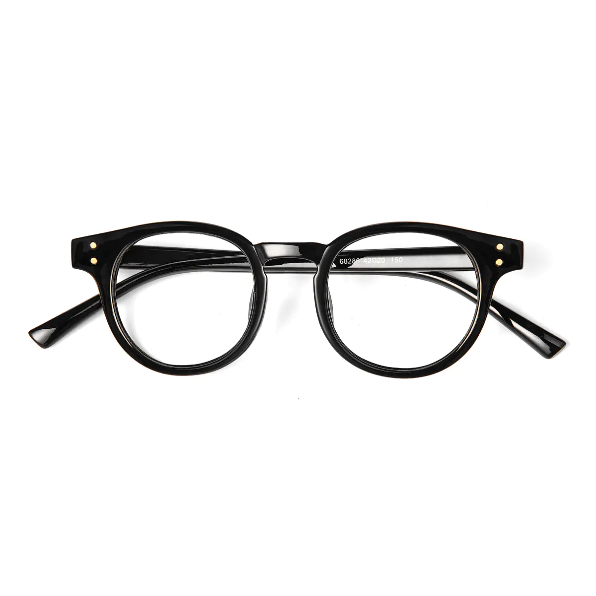 Round Black Eyeglasses