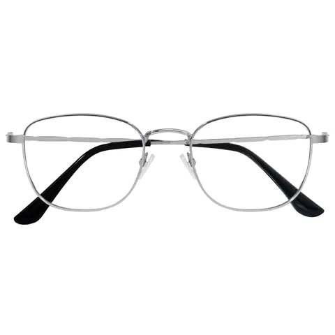 Square Silver Eyeglasses