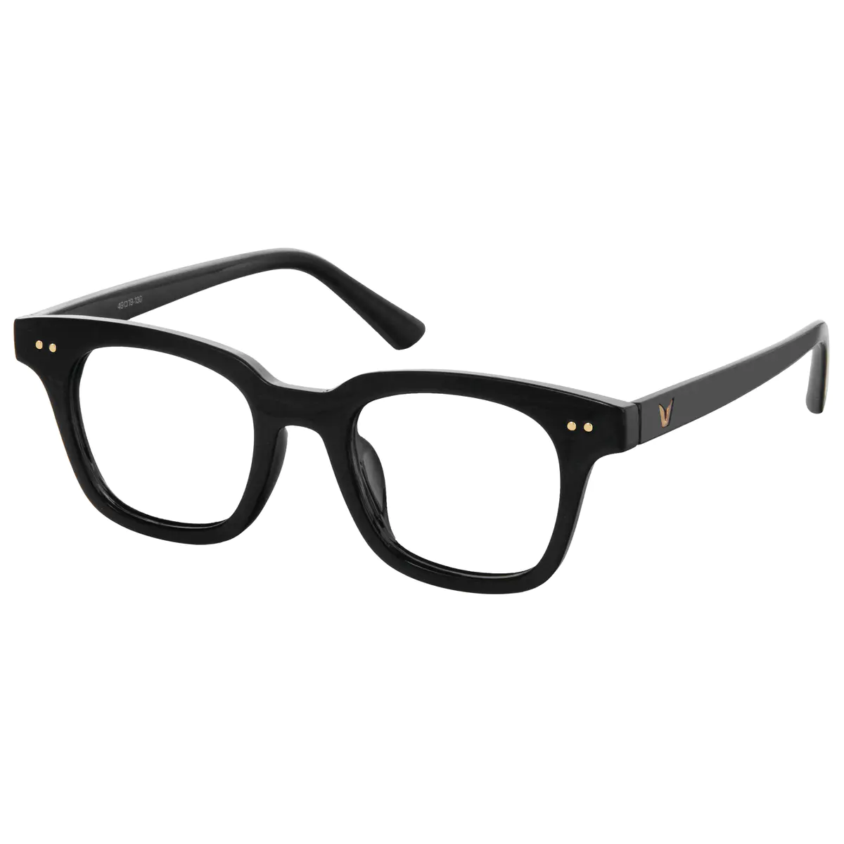 Square Black Eyeglasses