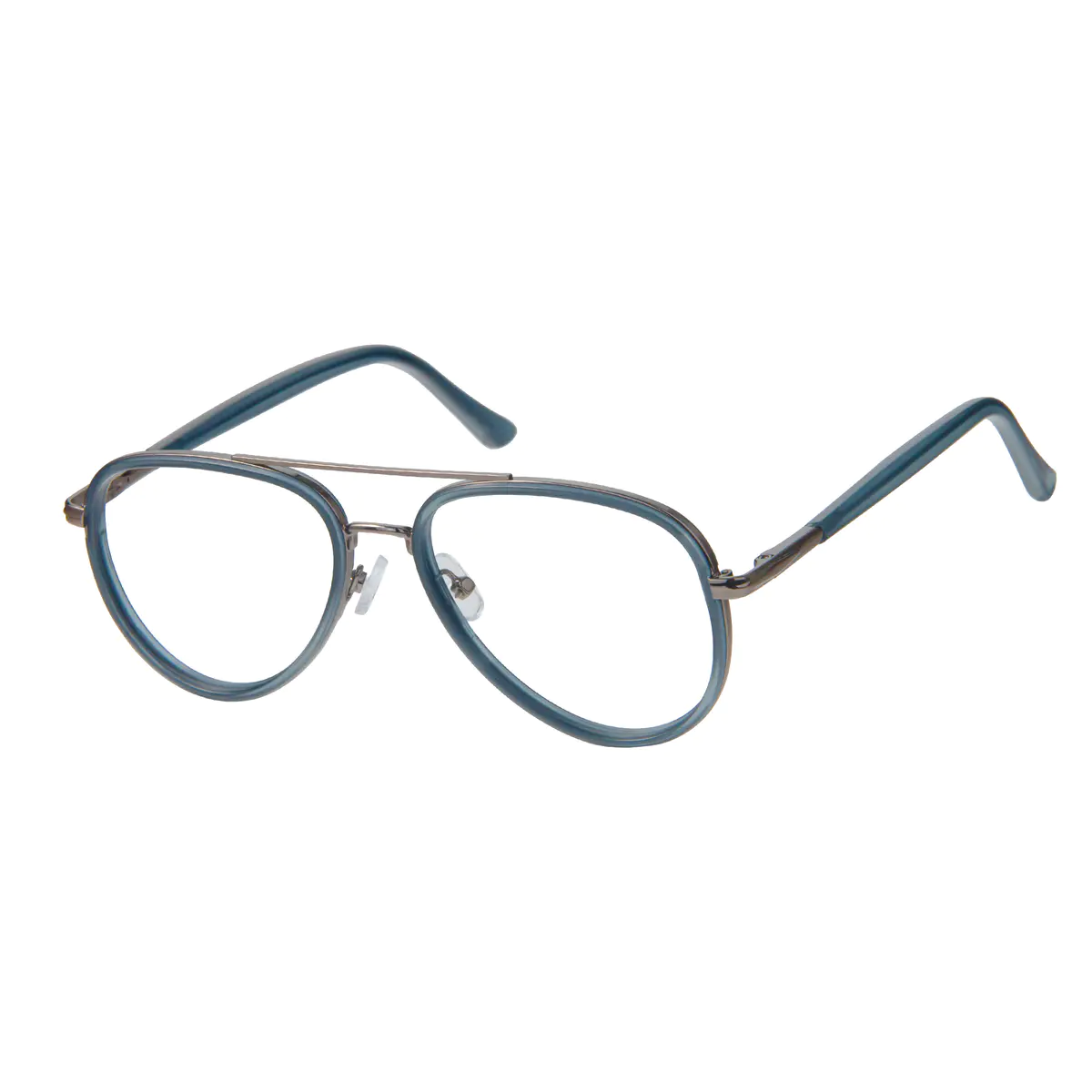 Aviator Light Blue Eyeglasses