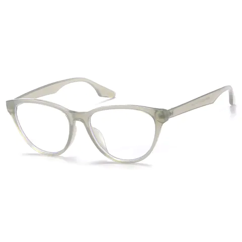 Cat-eye Transparent Gray Eyeglasses