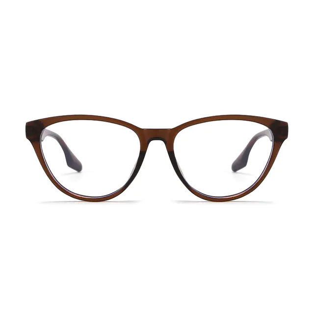 Cat-eye Light Brown Eyeglasses