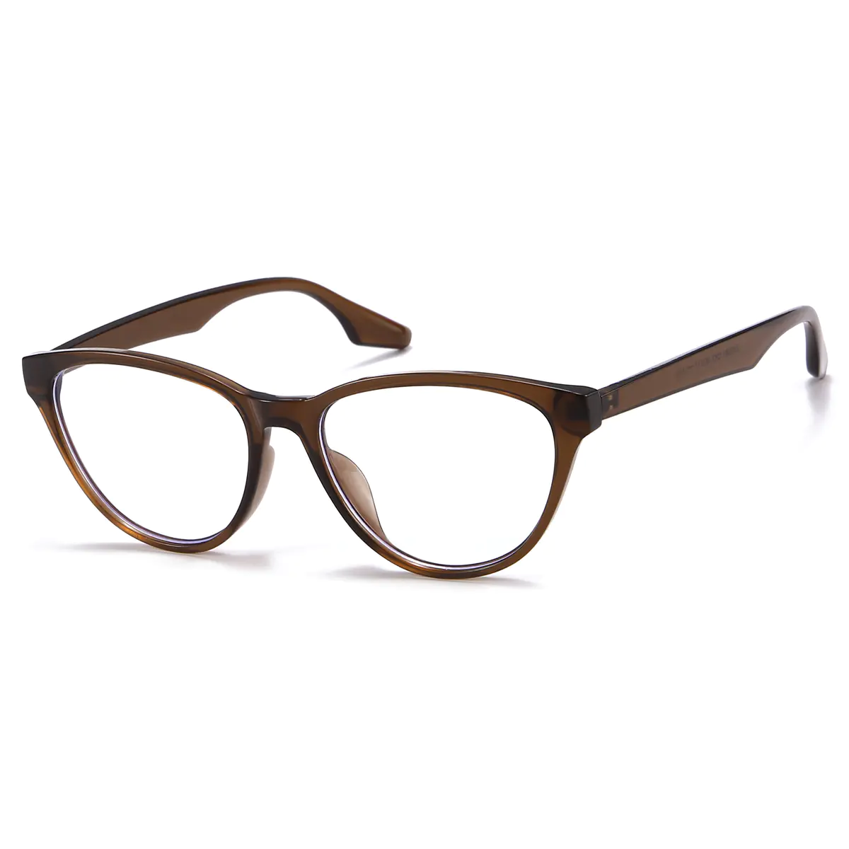 Cat-eye Light Brown Eyeglasses
