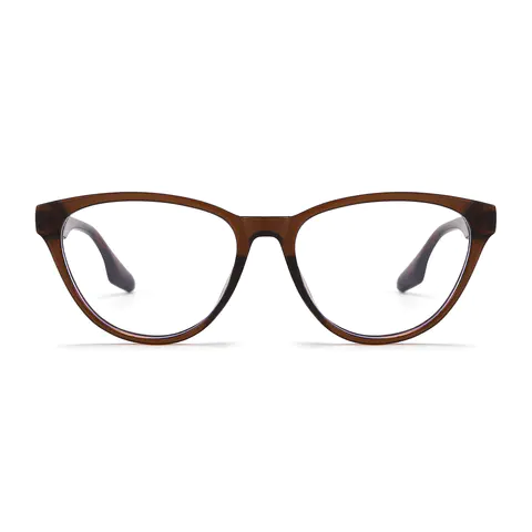 Cat-eye Light Brown Eyeglasses