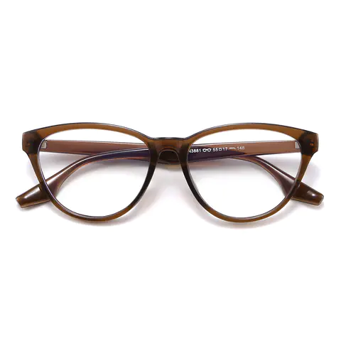Cat-eye Light Brown Eyeglasses