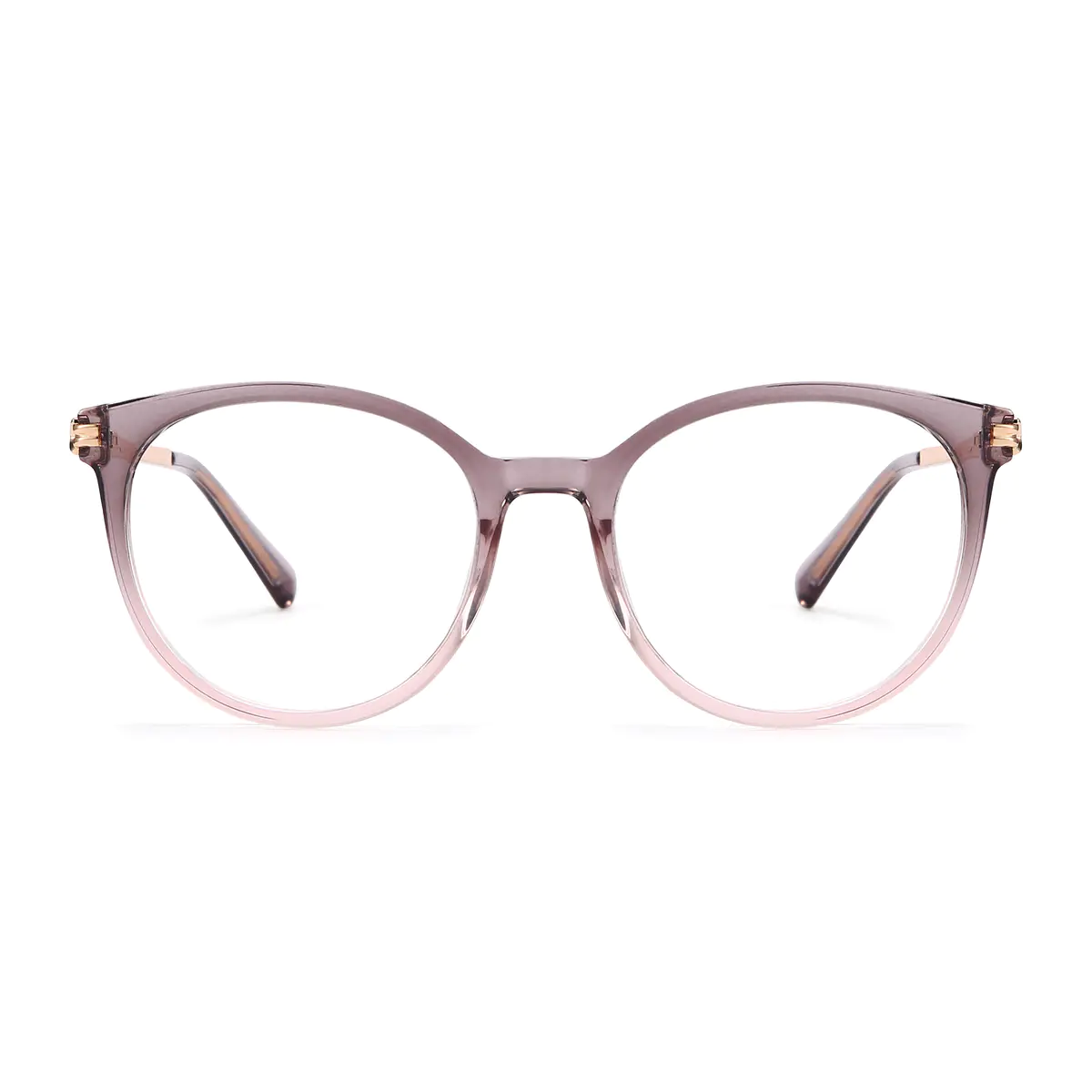 Round Gradient Pink Eyeglasses