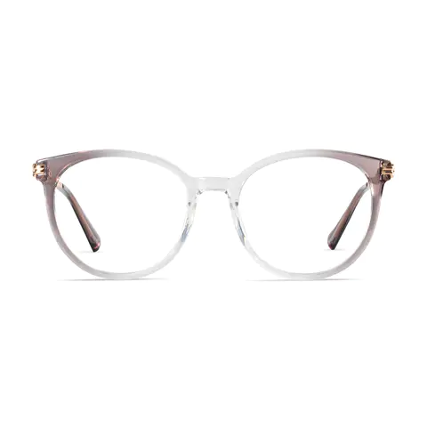 Round Gradient Gray Eyeglasses