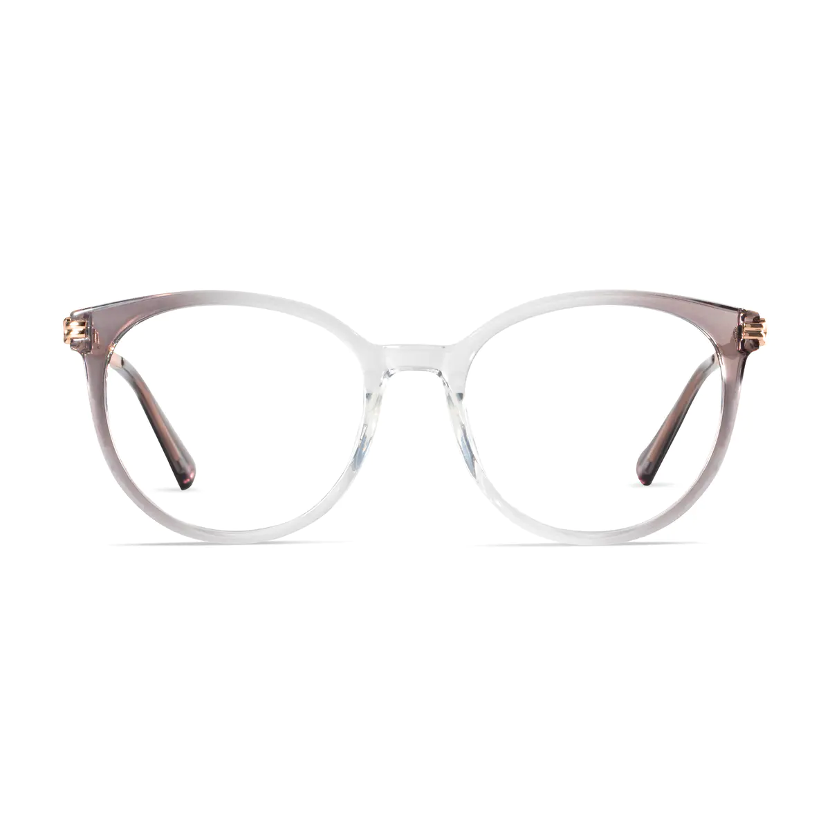 Round Gradient Gray Eyeglasses