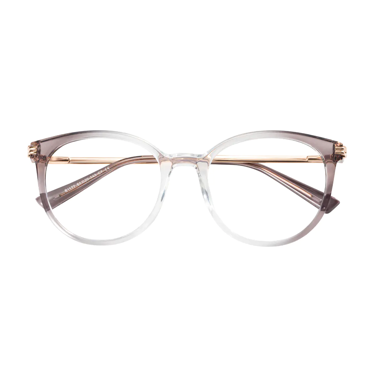 Round Gradient Gray Eyeglasses