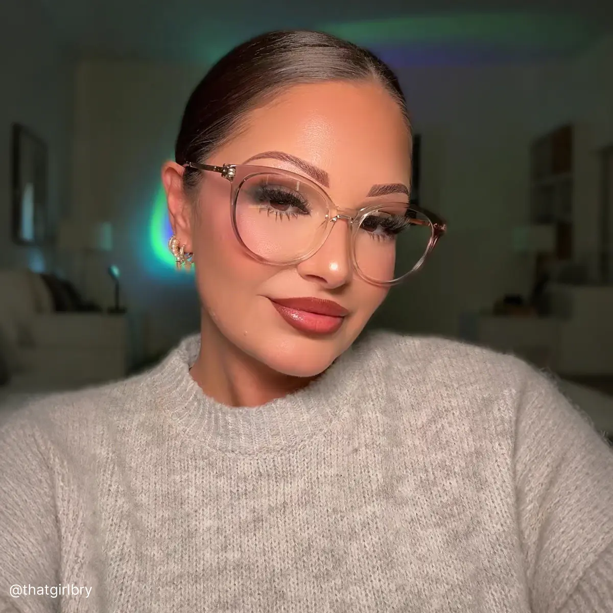 Round Gradient Gray Eyeglasses