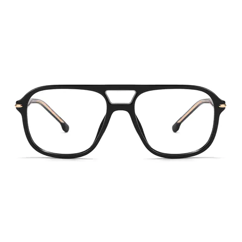 Aviator Black Eyeglasses