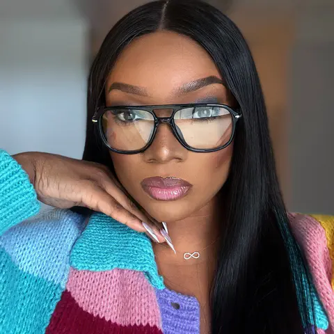 Aviator Black Eyeglasses