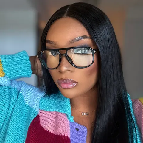 Aviator Black Eyeglasses