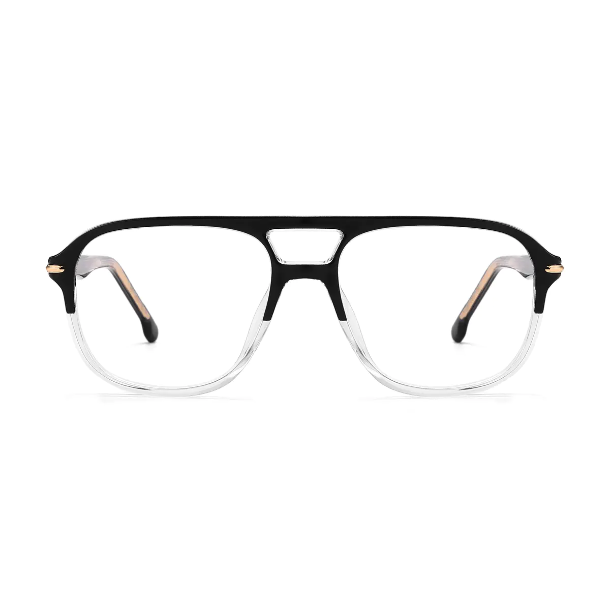 Aviator Black/Clear Eyeglasses